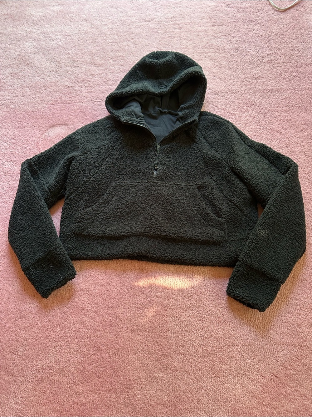 Lululemon Scuba Oversized Half-Zip Fleece Hoodie Black